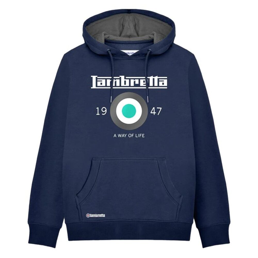 Lambretta Mens AW24 Target Hoodie / Navy